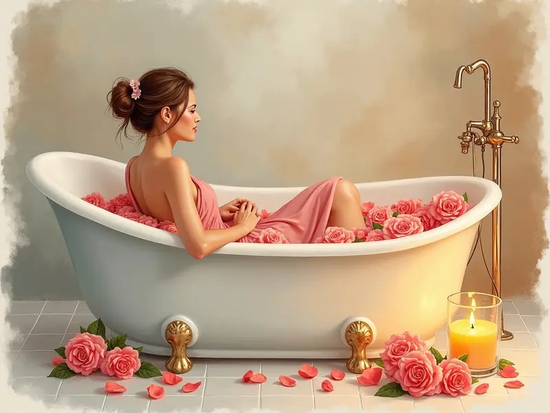 Baño de rosas para el amor propio