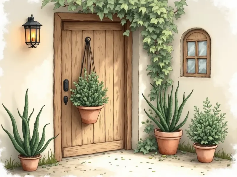 La sábila (aloe) tras la puerta