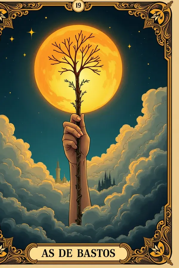 Carta del tarot As de Bastos