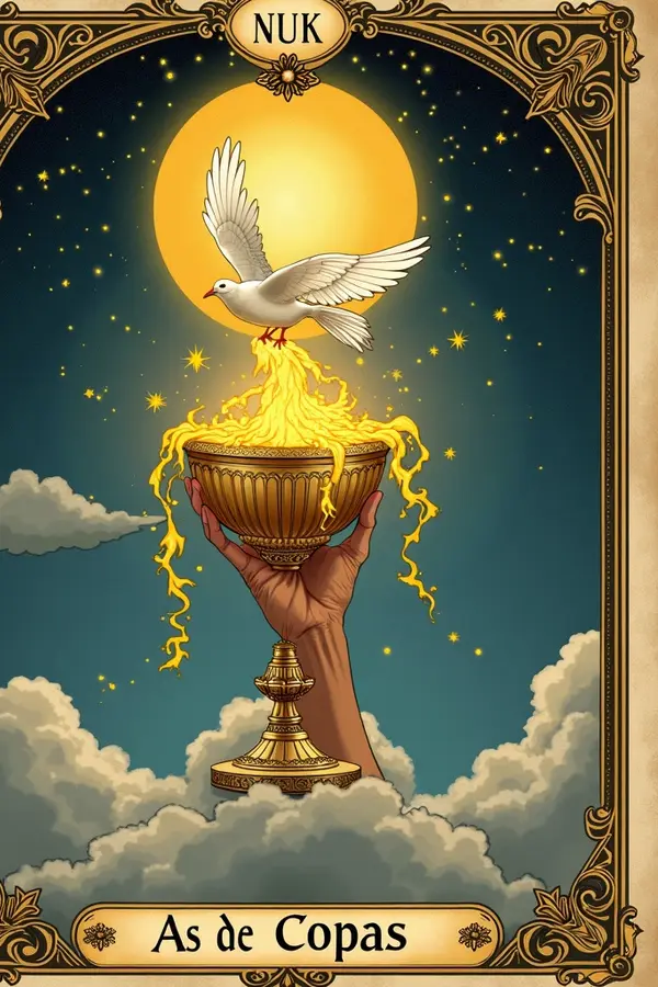Carta del tarot As de Copas