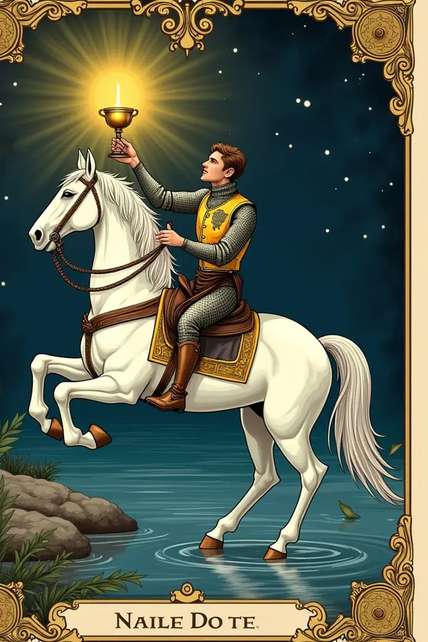 Carta del tarot Caballo de Copas