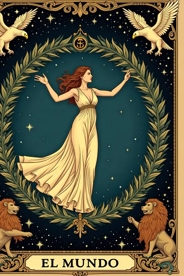 Carta del tarot El Mundo