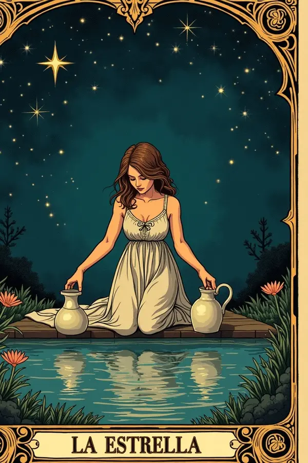 Carta del tarot La Estrella