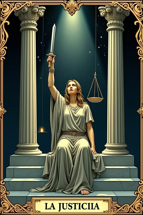 Carta del tarot La Justicia