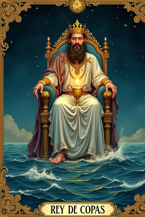 Carta del tarot Rey de Copas
