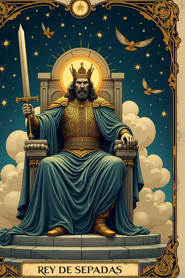 Carta del tarot Rey de Espadas