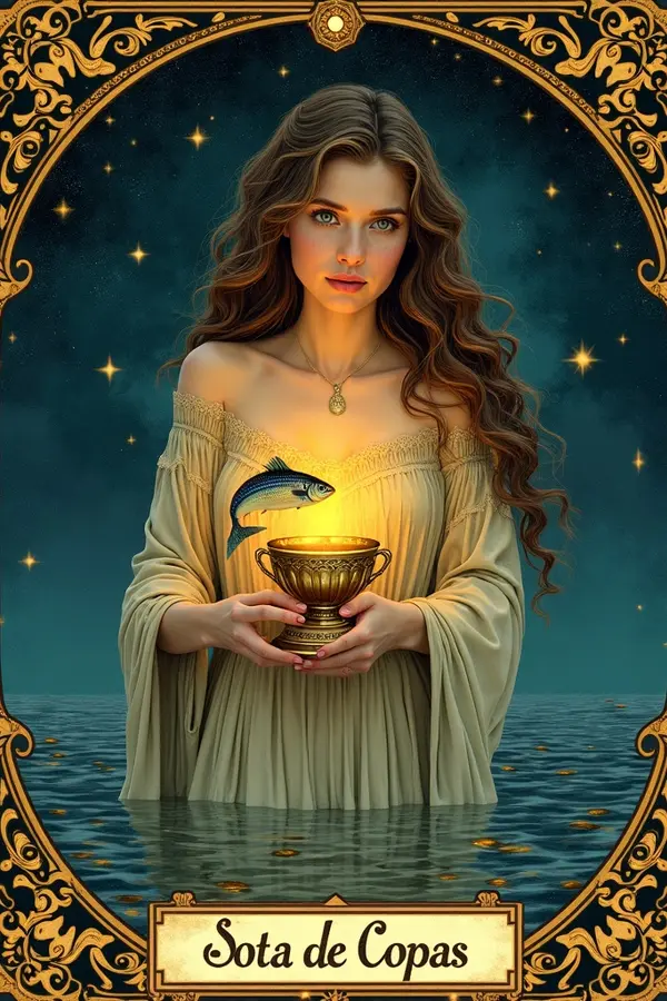 Carta del tarot Sota de Copas