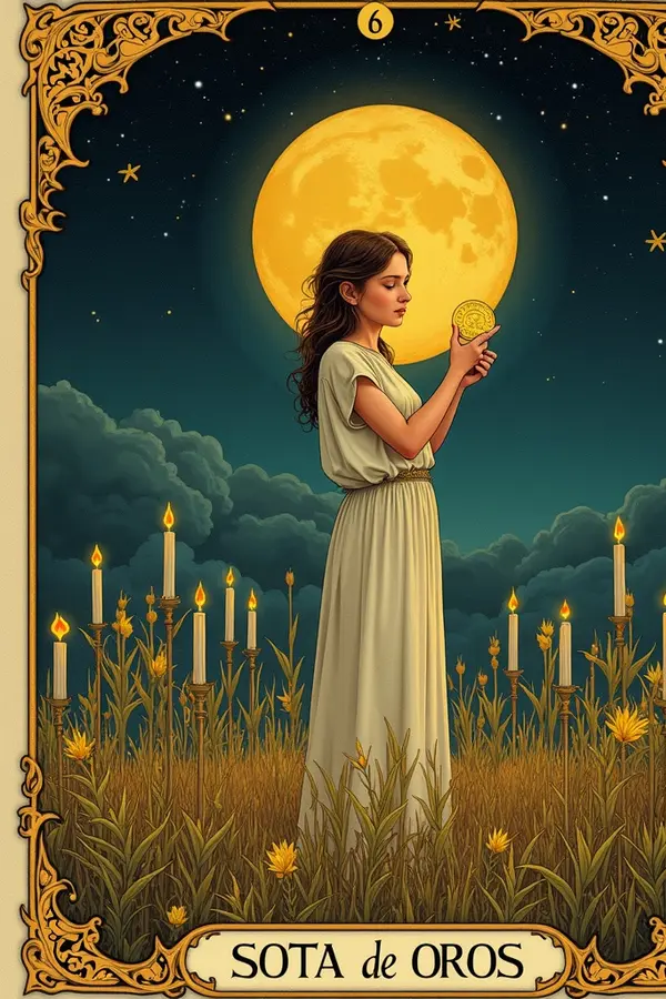 Carta del tarot Sota de Oros